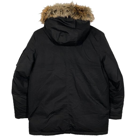 Polo Ralph Lauren Faux Fir Trimmed Hooded Puffer Parka Jacket size Large (14-16) - Picture 2 of 13